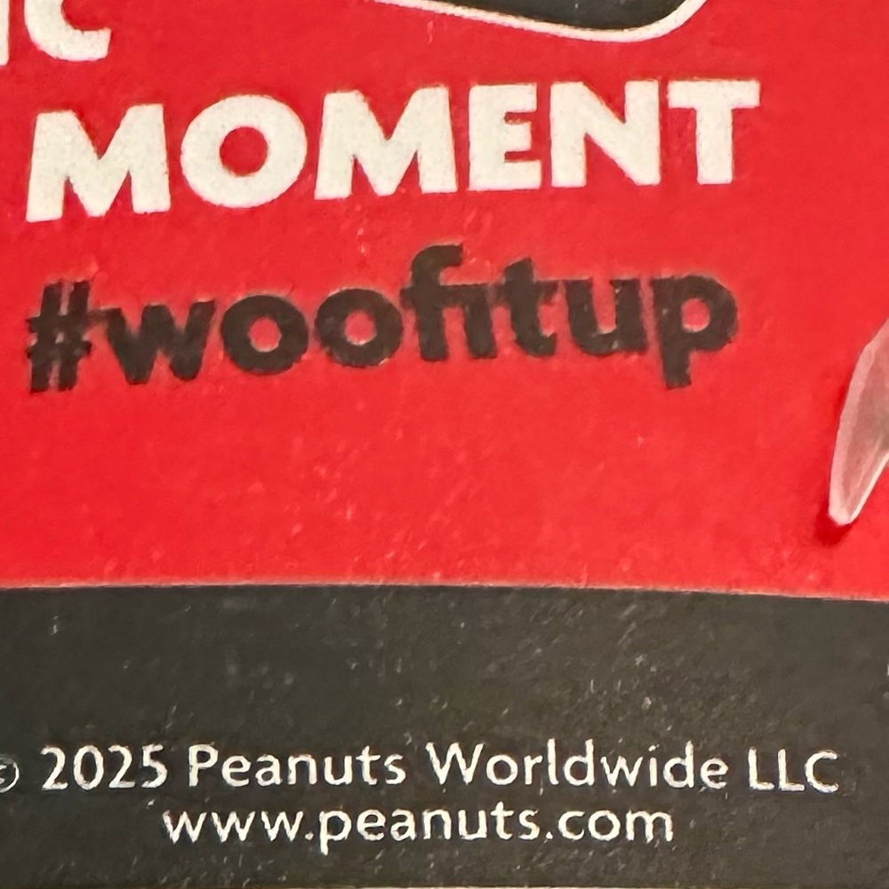 Peanuts Festive Snoopy Plush Dog Toy in Red and White - Picture 6 of 6